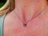 Tiffany Stone Necklace Silver and Gold