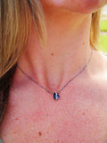 Tiffany Stone Necklace Silver and Gold
