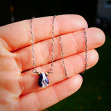 Tiffany Stone Necklace Silver and Gold