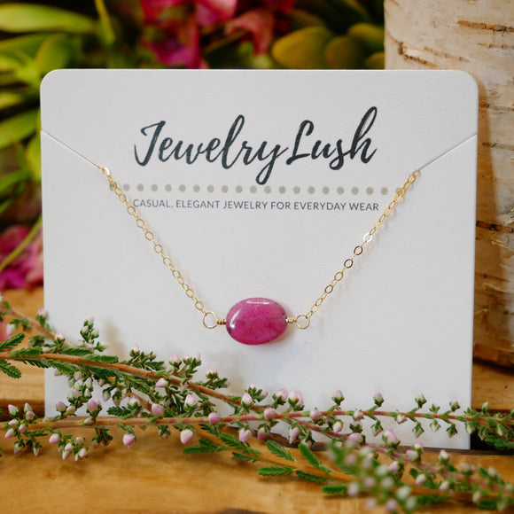 jewelry pink sapphire necklace