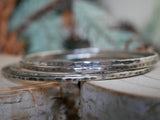 Hammered Silver Bangle