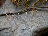 Medium Teardrop Hoops
