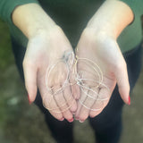 Extra Large Simple Oval Hoops