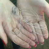 Extra Large Simple Oval Hoops