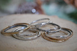 Oxidized Silver Stacking Ring