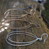 Extra Large Simple Oval Hoops