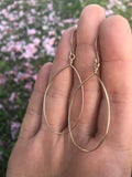 Medium Teardrop Hoops